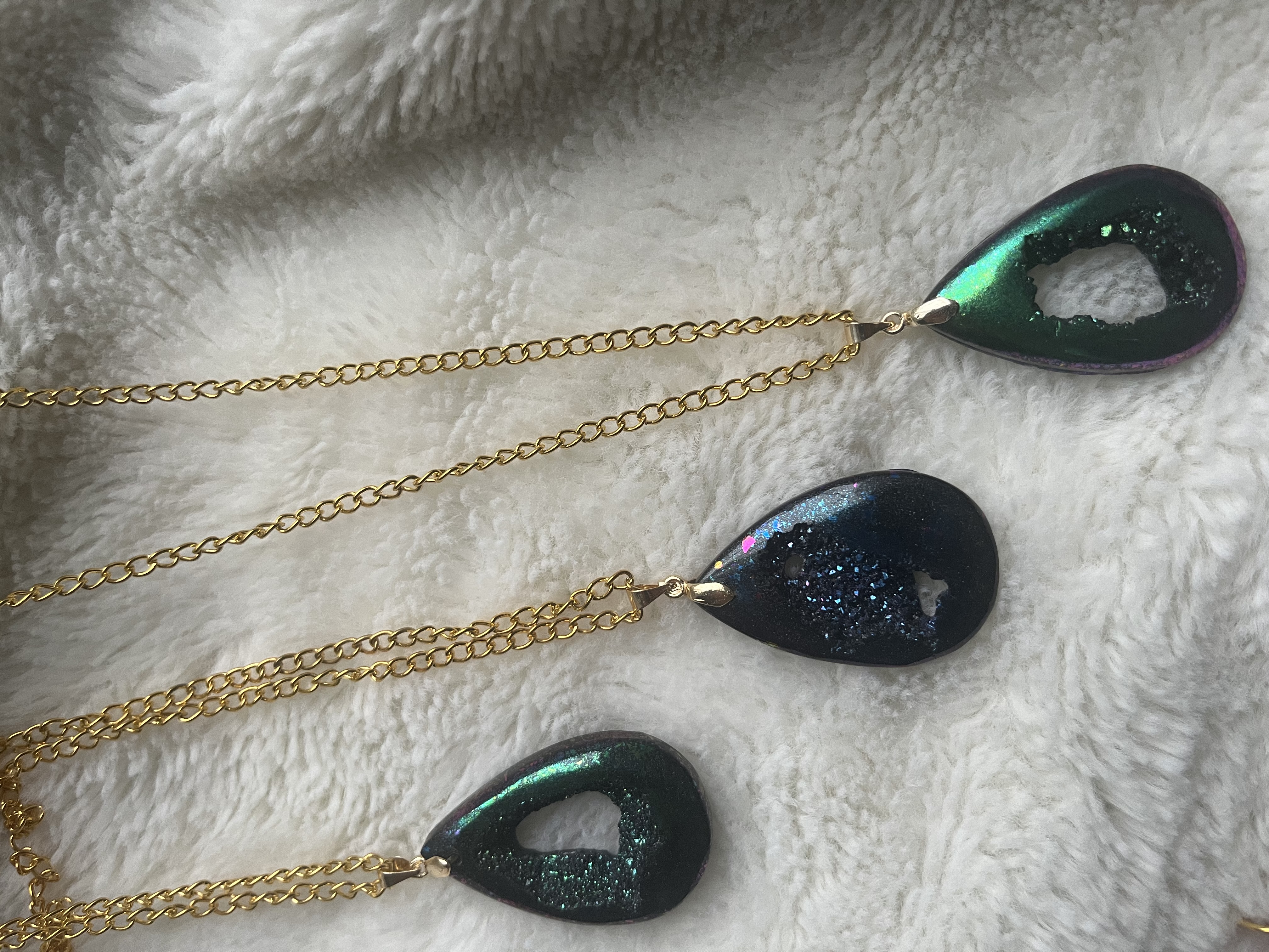 Geode Pendants